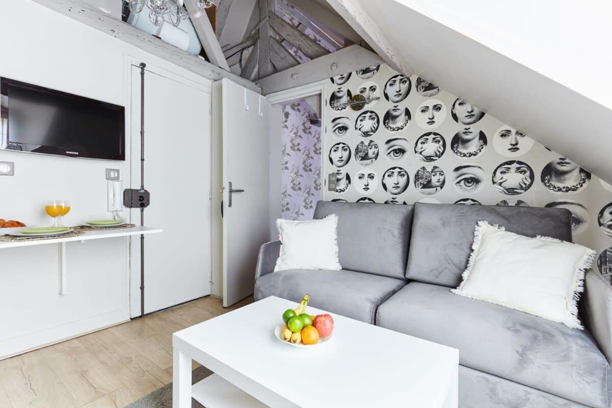 Vosges 1Br Cozy Apartment Paris Bagian luar foto